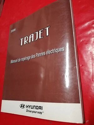 MANUEL ATELIER HYUNDAI 01-02-06 A3A2-FE5DD PANNES ELECTRIQUES DU HYUNDAI TRAJET - Photo 1/4