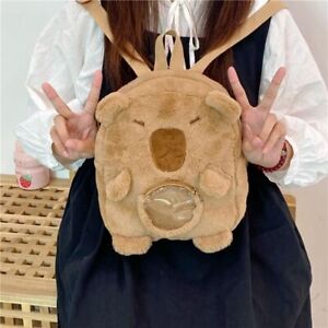 Cute Capibala Crossbody Bag Funny Tote Bag Gift Capybara Plush Backpack