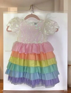 Lola and the Boys Girls size 4 TULLE DRESS Rainbow Party Twirl Fun! - Picture 1 of 13