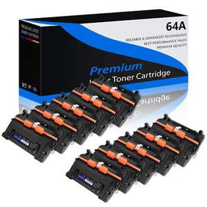 10-pak Czarny kaseta z tonerem CC364A 64A do HP LaserJet P4515n P4515tn P4515x - Zdjęcie 1 z 24