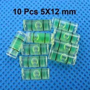 10 piezas 5x12 mm nivel de espíritu de burbuja transparente para cámara trípode herramienta de medición - Imagen 1 de 4