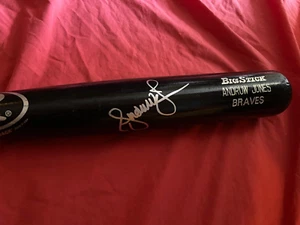 ANDRUW JONES AUTOGRAPHED SIGNED RAWLINGS GAME USED BIG STICK BAT ROOKIE SEASON - Picture 1 of 11