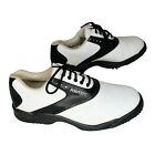 FootJoy GreenJoy Women's Golf Shoes Black White 7 M Oxfords Soft Spikes 48419