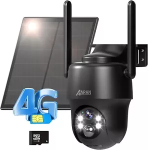 ANRAN 4G LTE Security Camera Outdoor Solar Battery Wireless CCTV with Sim Card - Picture 1 of 12