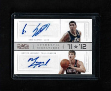 Enes Kanter & Meyers Leonard 2012-13 National Treasures '11 vs. '12 Auto RC #/99