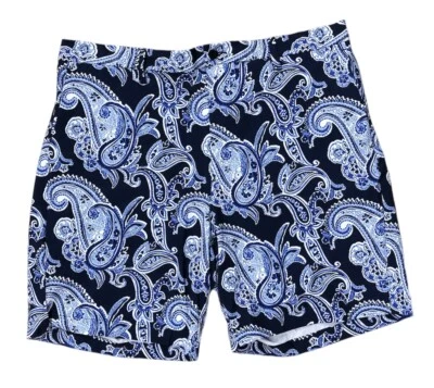 Pantalones Cortos Polo Ralph Lauren Para Hombre Azul Cachemira Elastizados Calce Recto, 38W, Nuevos sin Etiquetas Foto 1 de 2