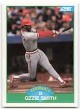 1989 Score #80 Ozzie Smith St. Louis Cardinals B3X