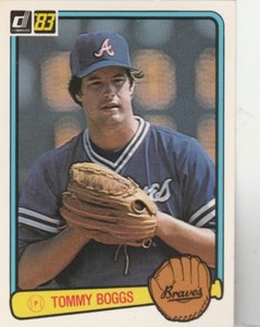 FREE SHIPPING-MINT-1983 Donruss #349 Tommy Boggs Atlanta Braves 