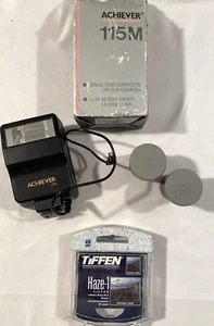 Acheiver Camera Filter 115m Tiffen Haze 1 Filter 49mm Plus 2 Rolls 35mm Film - Picture 1 of 8