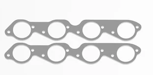 PAIR of 3/8" thick 304ss Header Flanges For Big Block Chevy- 2 1/2" Round Port - Picture 1 of 1