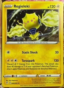 Pokémon Evolving Skies Regieleki Holo Rare 060/203 LP - Picture 1 of 1