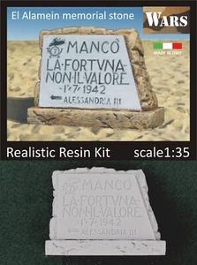 WARS 3-35 Cippo EL ALAMEIN lapide pietra commemorativa WW2 Memorial stone 1:35 - Imagen 1 de 1