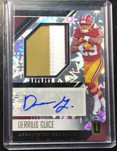 2018 Panini Unparalleled Patch Impact /75 Derrius Guice 3-color Rookie Auto RPA - Picture 1 of 2