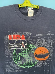 Camiseta De Baloncesto De Colección Estados Unidos Grande Azul Original Dream Team Camiseta 1992 Hecha en EE. UU. '92 - Imagen 1 de 8