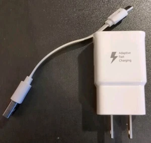 OEM Samsung Adaptive Fast Charger Wall Plug 15W For Galaxy Android Phones w/ USB - Photo 1 sur 4