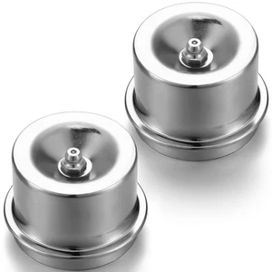2 Pcs 1.98'' Axle Grease Cap Trailer Hub Dust Caps Grease Fitting Caps for Mo - Picture 1 of 6