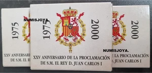 2000 PESETAS PLATA AÑO 2000 XXV ANIVERSARIO PROCLAMACION REY JUAN CARLOS I. - Bild 1 von 2