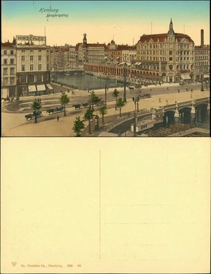 Ansichtskarte Hamburg Jungfernstieg, Hirsch & Co 1907 - Bild 1 von 3