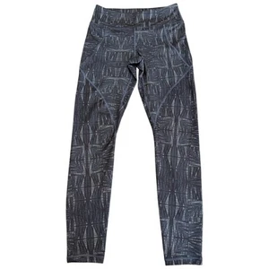 PATAGONIA Women's Centered Tights Blue Gray Geometric Yoga Pants Hiking Size S - Picture 1 of 13