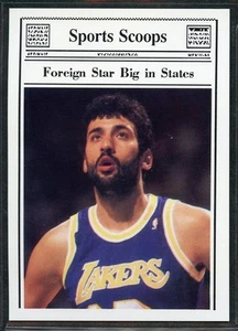 1990 Sports Cards Inc. Sports Scoops - #NNO - Vlade Divac - Los Angeles Lakers - Picture 1 of 2