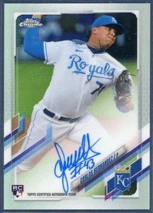 CARLOS HERNANDEZ 2021 Topps Chrome #RA-CHE Rookie Refractor Autograph /499 - Picture 1 of 2