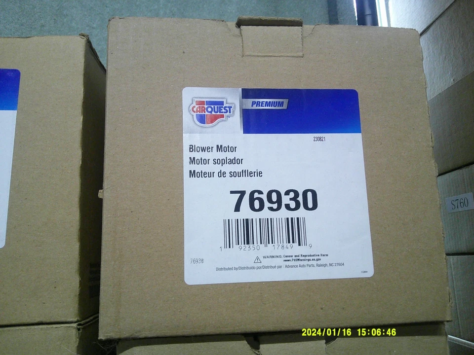 Motor soplador CARQUEST 76930 para unas 11-13 aplicaciones deportivas Mazda 3 y 3. Foto 1 de 1