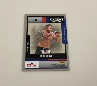 Ryan Bader 2025 Panini Contenders PFL Insert #15 Season Ticket Grey Border - Image 1 of 2