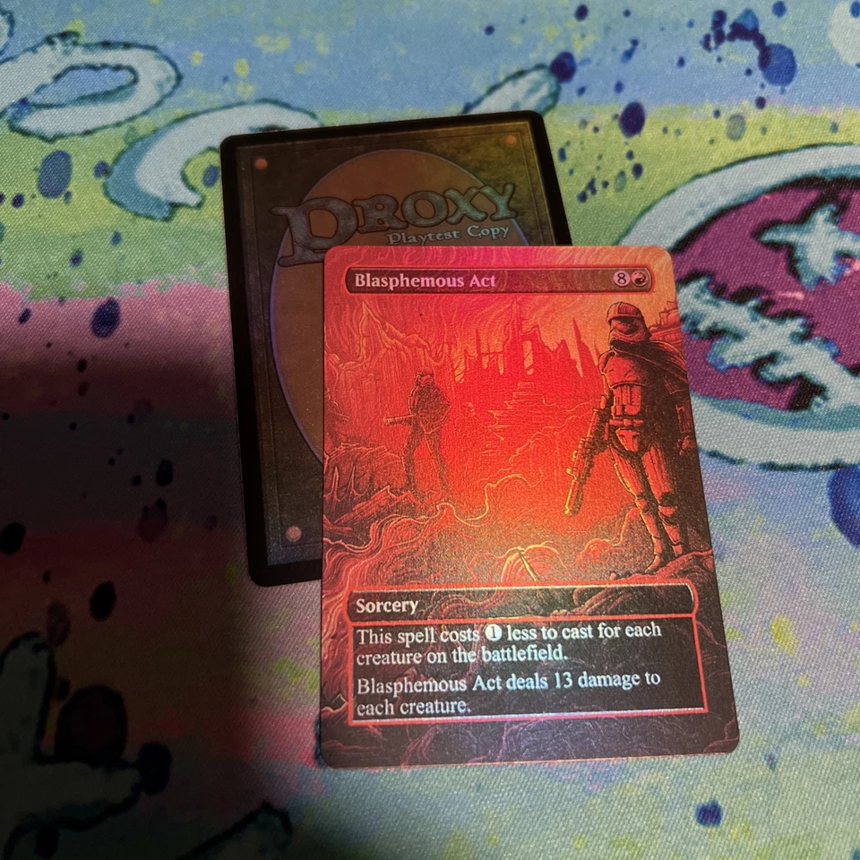 Blasphemous Act Full Art Foil Play Test Mtg Card  Star Wars - Image 1 of 1