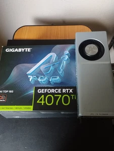 Gigabyte RTX 4070 Ti 16GB SUPER AI TOP - KI Grafikkarte Metallgehäuse Turbo Fan - Afbeelding 1 van 10