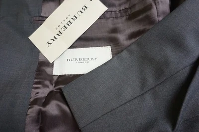 Burberry London Brown 180s Wool 2 Pc Suit Jacket Pants Sz 42R BRAND NEW - Image 1 of 4