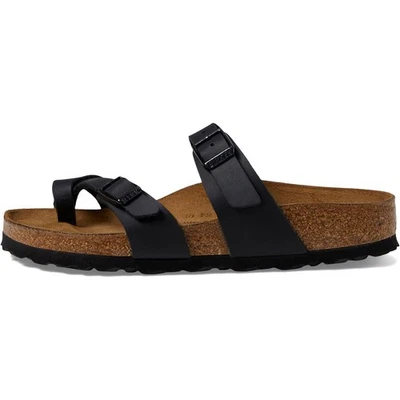 Sandalias Birkenstock Unisex Regular/Anchas Mayari Doble Correa Deslizable - Negras, Tallas Foto 1 de 4
