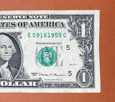 September 16, 1955 (E 09161955 C) Birthday Note $1 One Dollar Bill ` - Image 1 of 3