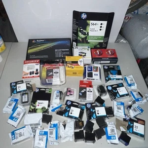Printer Ink Cartridges Lot For HP Canon Black & Tri Color Expired Used And Seal - Picture 1 of 6