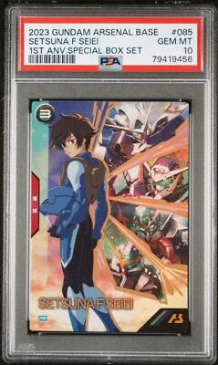 PSA10 PR-085 PR 1st Anniversary Set Setsuna F. Seiei 00 Gundam Arsenal Base - Image 1 of 2