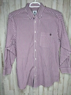 Southern Proper Shirt Medium Purple Check Front Pocket Button Down Mens - Image 1 of 4