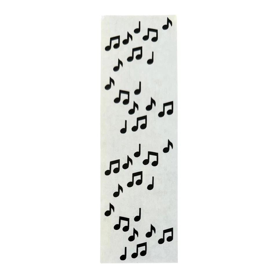 MRS. GROSSMAN’S Mrs. Grossman's Stickers 1 Strip Small Music Notes in Black