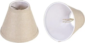 Aspen Creative Empire Clip-On Lampadario Paralume 3" x 6" x 5" Set di 2 - Foto 1 di 5