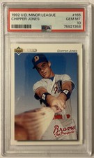 1992 Upper Deck Minor League #165 RC Chipper Jones PSA 10