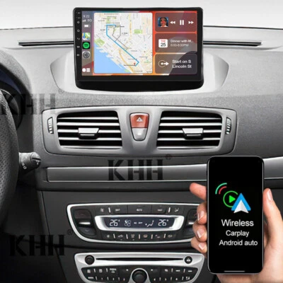 KHH Für Renault Megane III 2009-2015 CarPlay Android 13 Autoradio BT GPS Navi 2+64GB