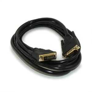 10ft DVI-D Dual Link DIGITAL (28 AWG) Male to Male Gold Plated Cable - Picture 1 of 2