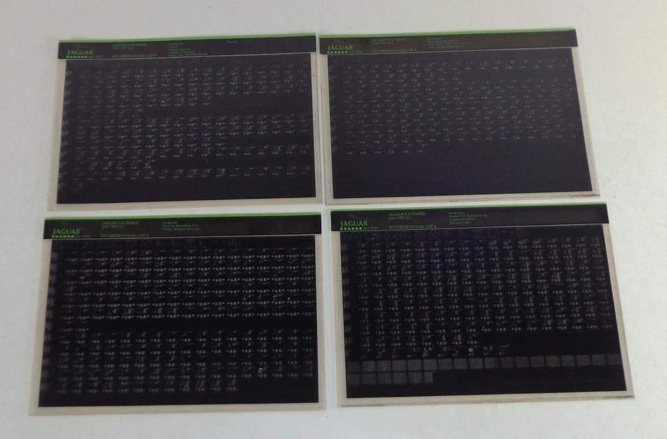 Catalogo Di Parti Microfich Per Jaguar XJS Aggiornato 01/1990 - Immagine 1 di 1