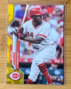 Topps Serie 1 2020 Aristides Aquino Walgreens amarillo raro radiocontrol Cincinnati Reds.  - Imagen 1 de 2