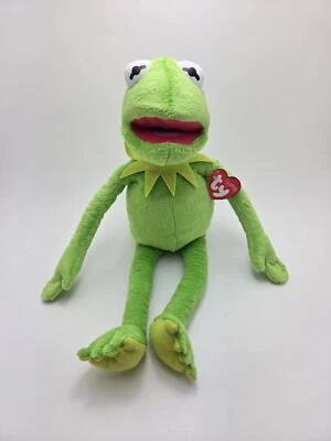 Ty Beanie Buddy “Kermit” the Frog Rare Japan Exclusive Sparkle Tag (13 inch) - Image 1 of 4