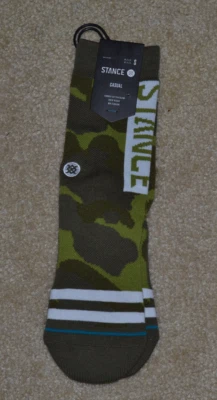 NUEVO * Calcetines Stance, OG Crew, Camuflados, Talla Pequeña, 3-5.5, Altura de la Tripulación, Envío Rápido Nuevos con Etiquetas Foto 1 de 4