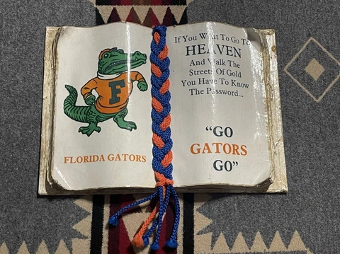 Vtg College Florida Gators Wall Desk Plaque Mount Movable Table Piece 8x11 KC1 Cover