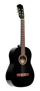 4/4 Clásico Guitarra Con Acabado,Negro - Imagen 1 de 1