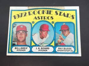 1972 Topps #191 J.R Richard Rookie Stars Astros Bill Greif Ray Busse - Picture 1 of 2
