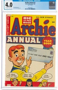 Archie Annual #1 CGC 4.0 1950 Off-White To White Pages - Bob Montana Cover - Picture 1 of 2