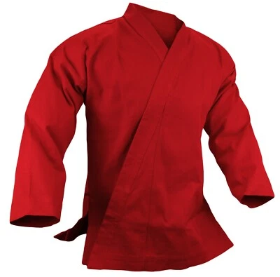Chaqueta de Karate Pesada con 12 OZ 100 % Algodón Preencogido Artes Marciales Gi Nueva Foto 1 de 2