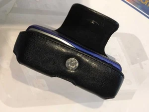 Nokia 3210 Leather Pouch with Mag Latch Flap & Belt Clip/Loop in Classic Black - Picture 1 of 6